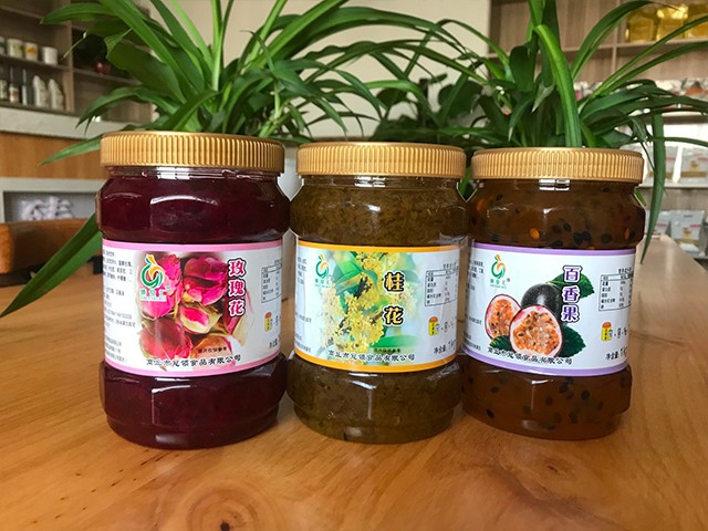 玫瑰花花茶、桂花花茶、百香果花茶