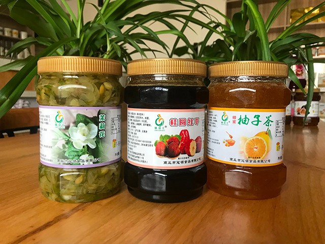 茉莉花花茶、桂圓紅棗花茶、柚子花茶